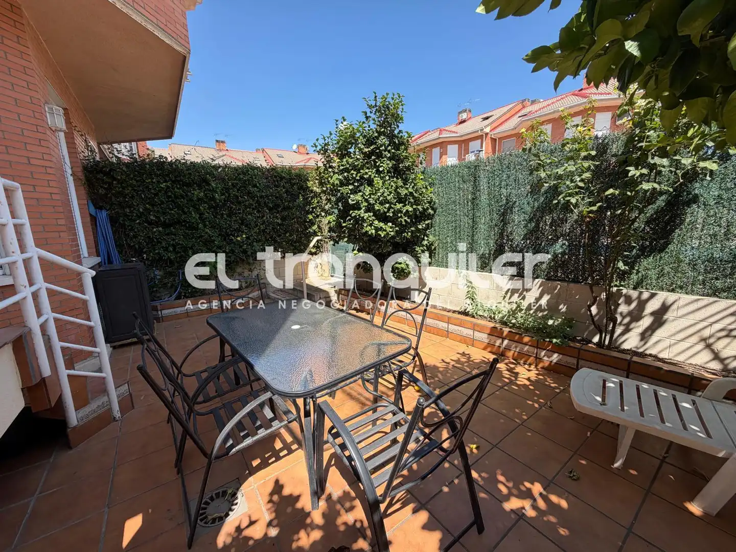 Terrassa de Casa adosada de lloguer en Leganés amb Jardí privat, Parquet i Terrassa