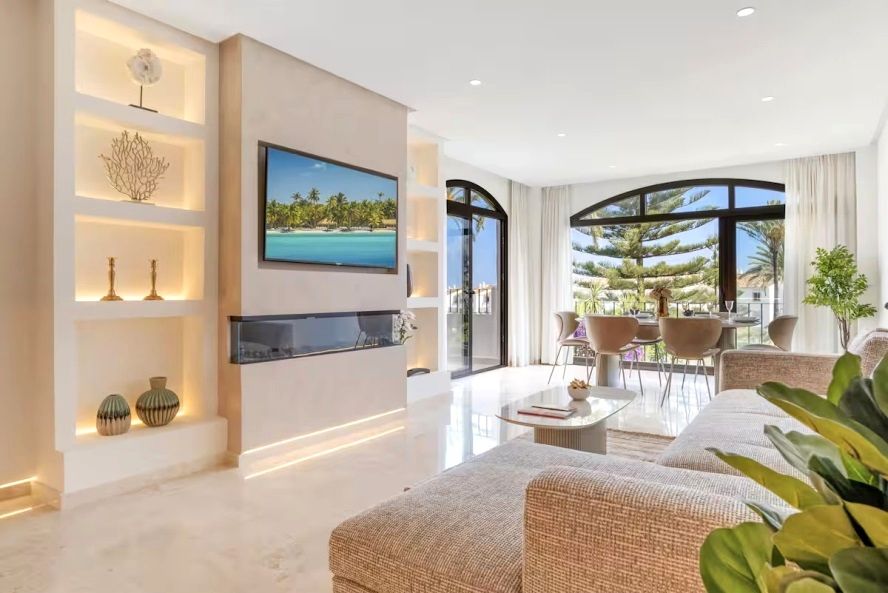 Living room of Apartment for rent in Marbella  with Air Conditioner, Heating and Terrace