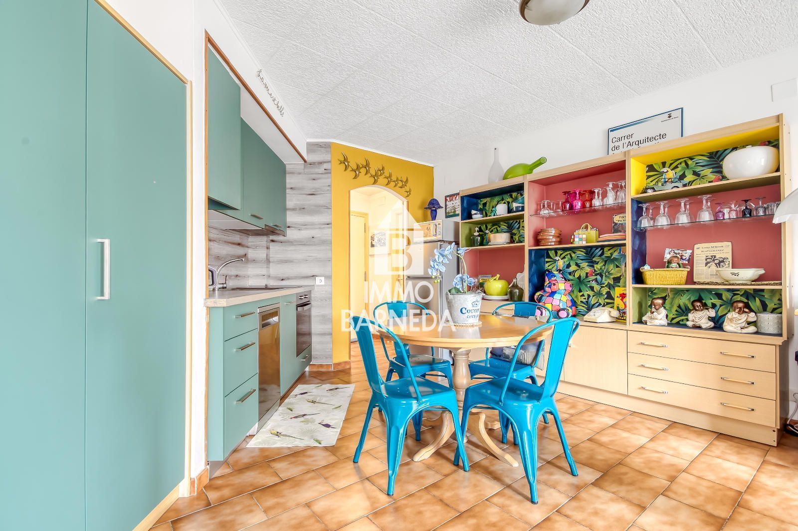 Kitchen of Flat for sale in Roses  with Air Conditioner, Heating and Terrace