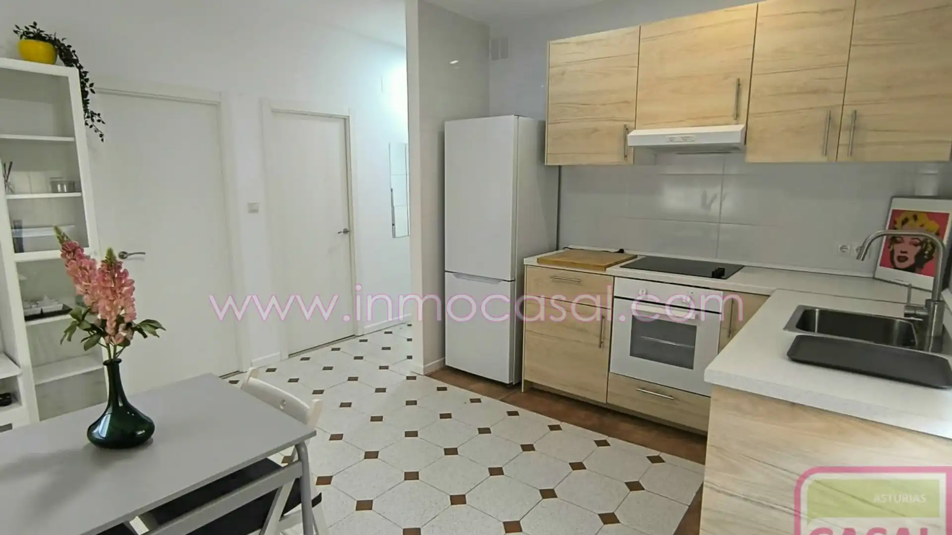 Cocina de Piso de alquiler en Langreo con Amueblado