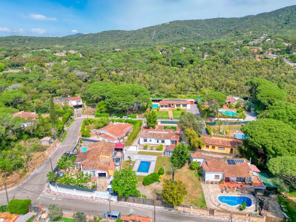 Vista exterior de Casa o xalet en venda en Santa Cristina d'Aro amb Calefacció, Terrassa i Piscina