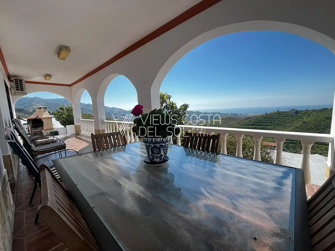 Terrassa de Casa o xalet de lloguer en Algarrobo amb Aire condicionat, Calefacció i Terrassa