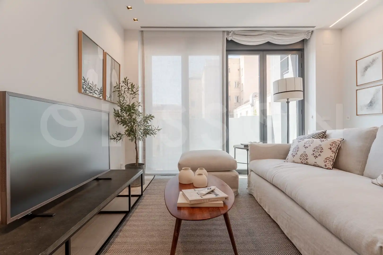 Sala de estar de Piso en venta en Madrid con Aire acondicionado, Amueblado y Domótica