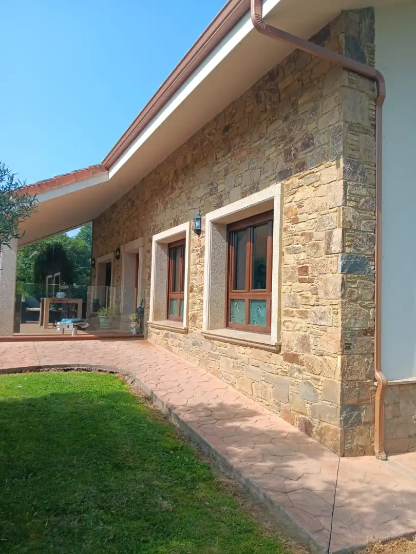 Exterior view of Houses for sale in Abegondo  with Heating, Private garden and Parquet flooring