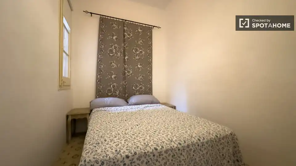 Schlafzimmer von Wohnung zur Miete in Barcelona mit Klimaanlage, Heizung und Möbliert