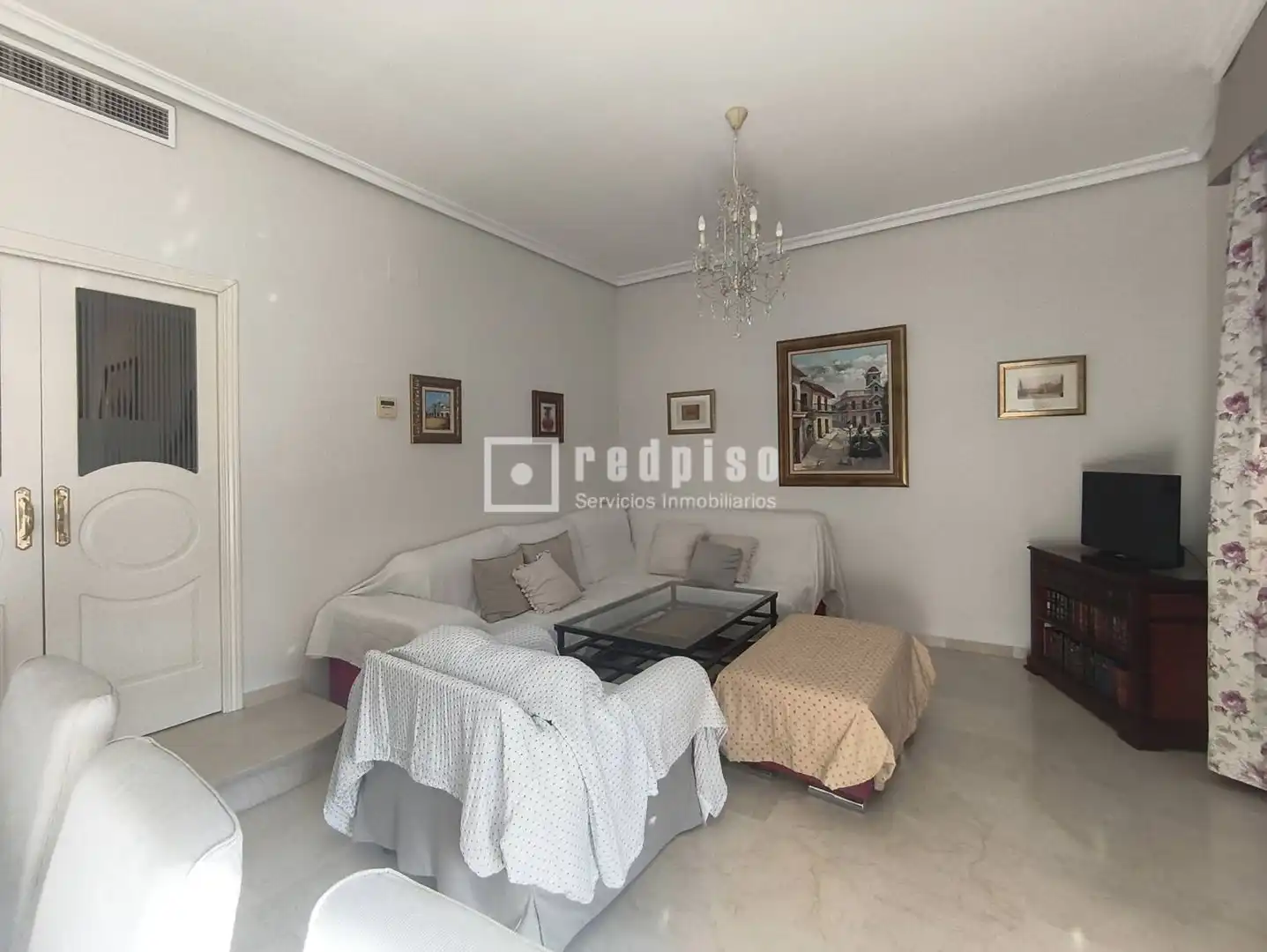 Sala de estar de Piso de alquiler en Sevilla con Aire acondicionado, Terraza y Amueblado