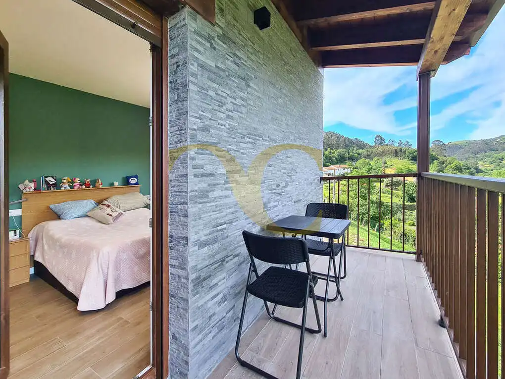 Terraza de Casa o chalet en venta en Gijón  con Calefacción, Jardín privado y Balcón