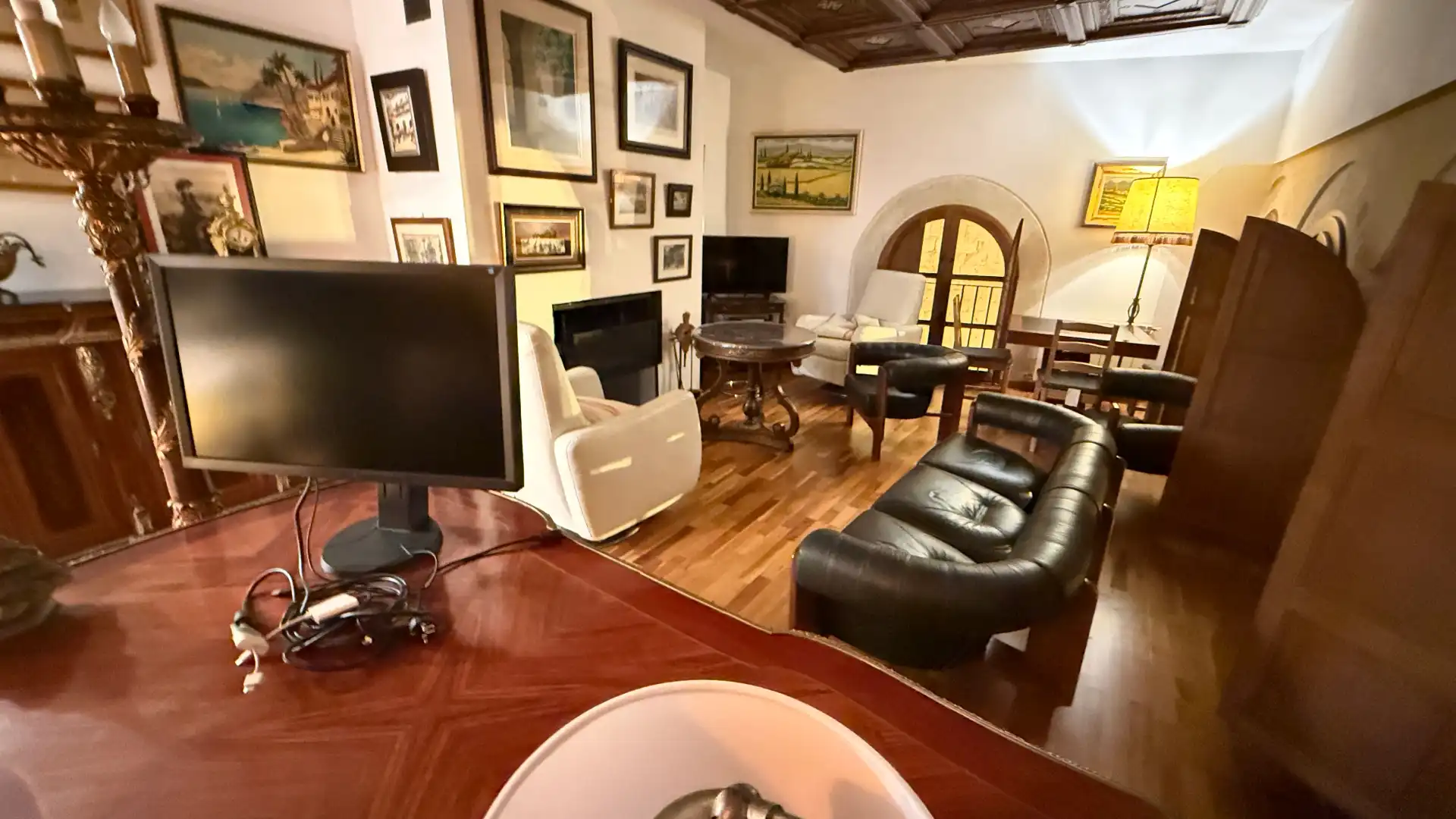 Sala de estar de Piso en venta en Chinchilla de Monte-Aragón con Calefacción, Parquet y Lavadora