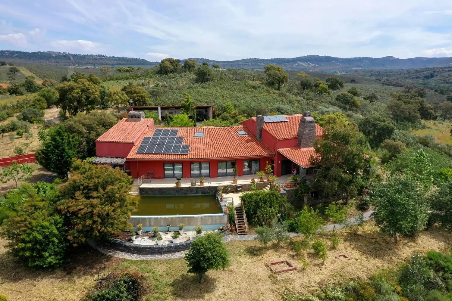Exterior view of Country homes for sale in Jaraicejo  with Storage room and Community pool