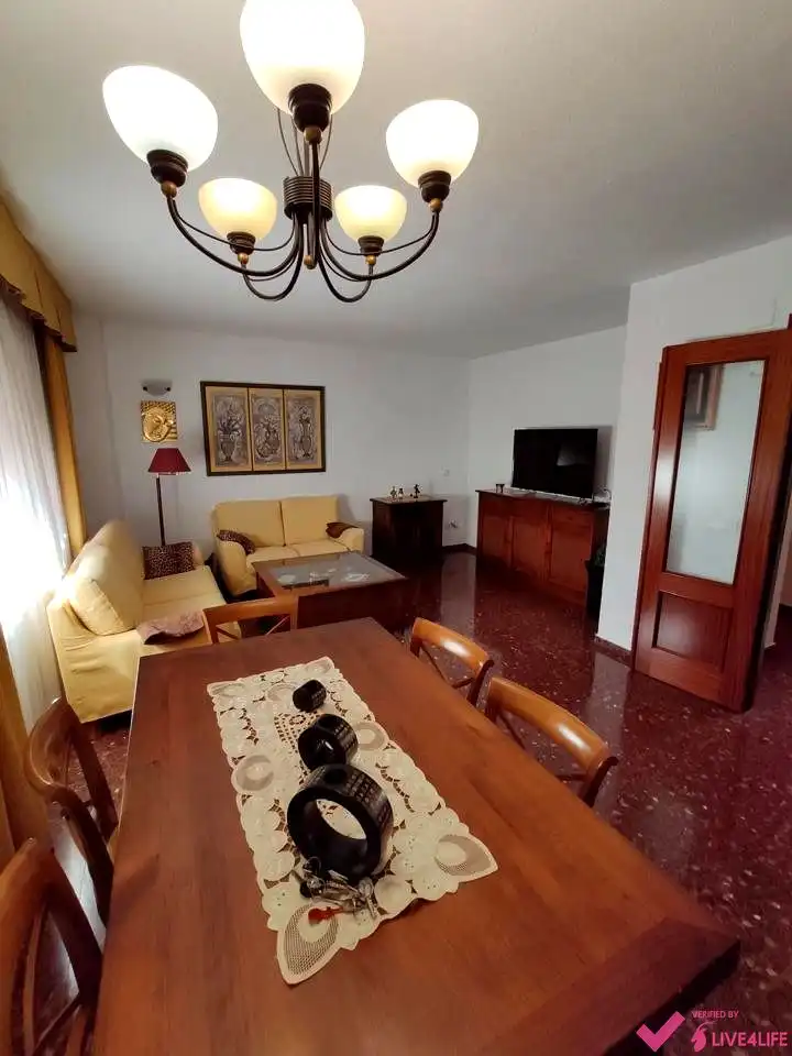 Living room of Flat for rent in Valencia  with Air Conditioner, Heating and Furnished
