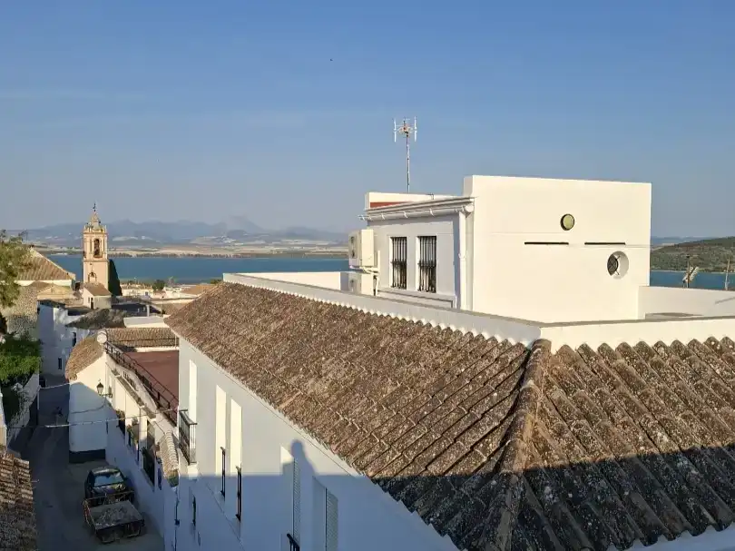 Vista exterior de Pis en venda en Bornos amb Aire condicionat, Jardí privat i Moblat