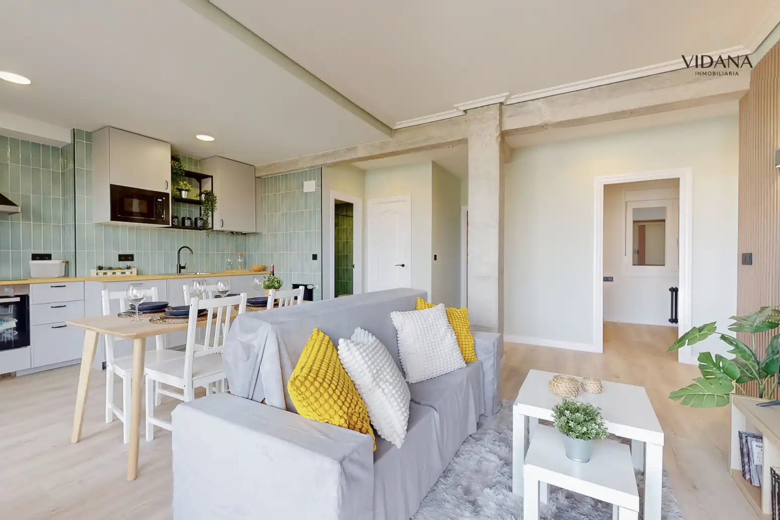 Sala de estar de Piso en venta en  Pamplona / Iruña con Calefacción, Parquet y Terraza