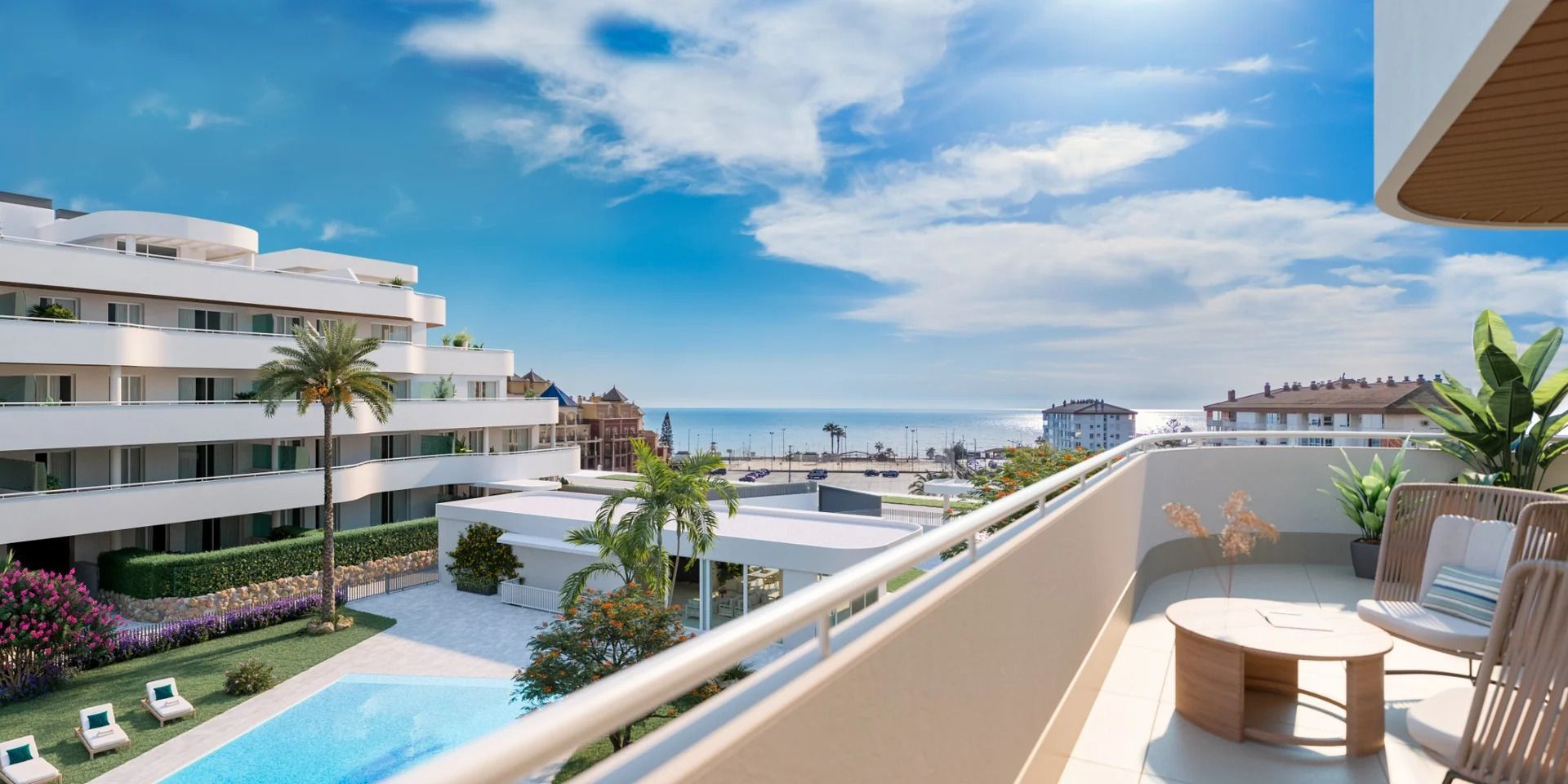 Terrassa de Apartament en venda en Torrox amb Aire condicionat, Calefacció i Jardí privat