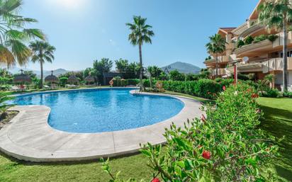 Garden of Flat for sale in Marbella  with Air Conditioner, Storage room and Swimming Pool