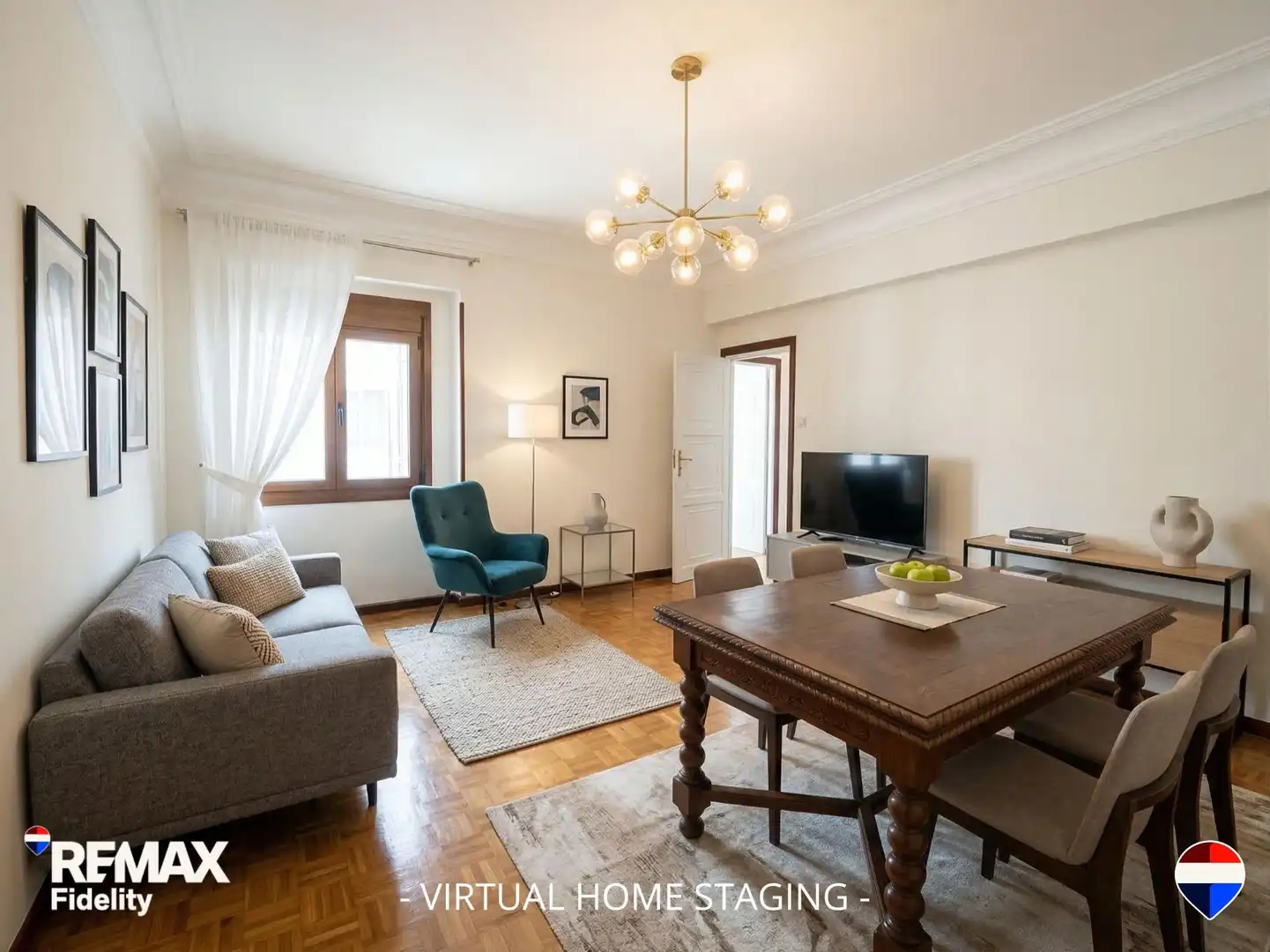 Sala d'estar de Pis en venda en Madrid amb Calefacció, Parquet i Terrassa
