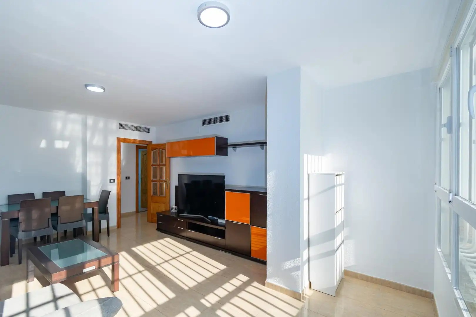 Sala de estar de Piso en venta en Cartagena con Aire acondicionado, Trastero y Amueblado