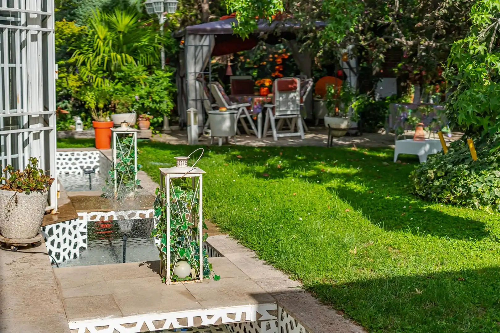 Terrassa de Casa adosada en venda en Boadilla del Monte amb Aire condicionat, Calefacció i Jardí privat