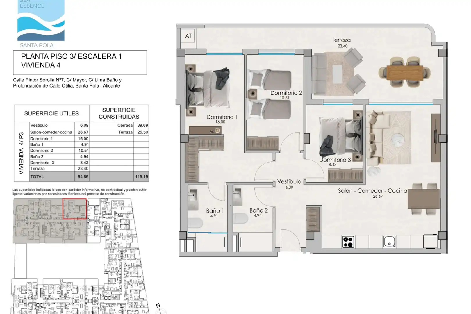 Apartamento en venta en Santa Pola ciudad, imagen 6