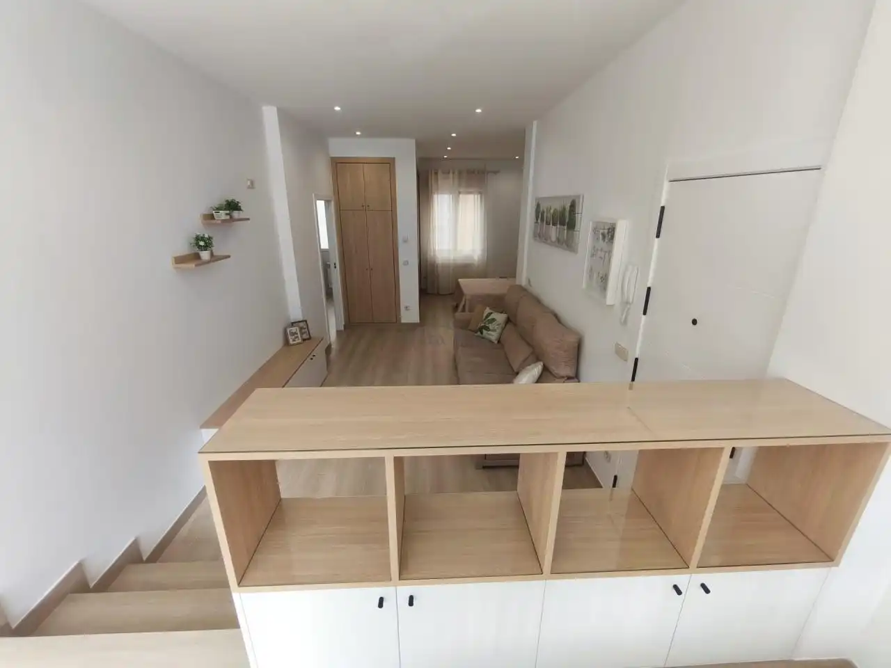 Sala d'estar de Apartament de lloguer en Ourense Capital  amb Aire condicionat, Calefacció i Moblat