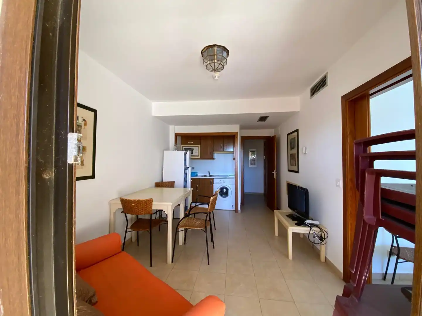 Sala d'estar de Apartament en venda en Ayamonte amb Aire condicionat, Moblat i Rentadora