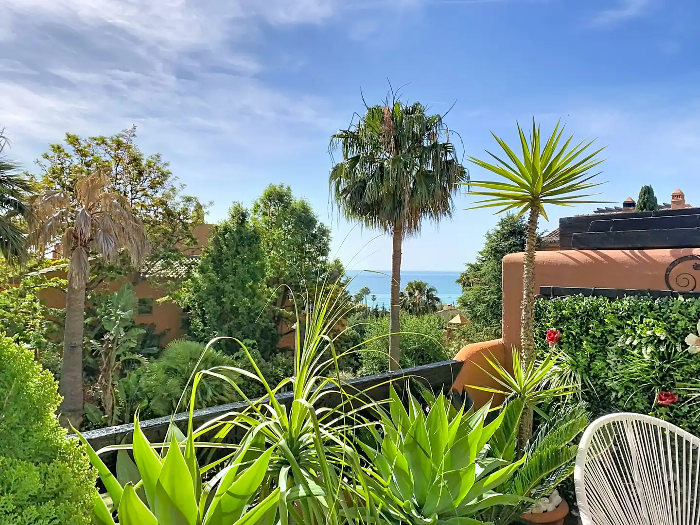 Jardí de Apartament en venda en Estepona amb Aire condicionat, Terrassa i Piscina