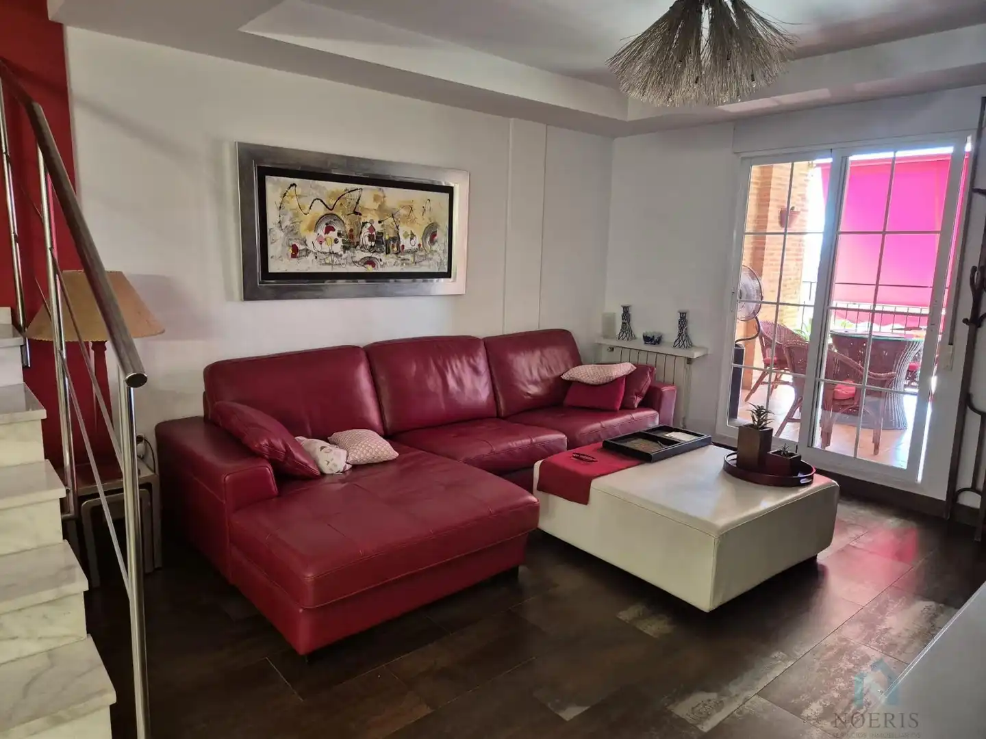 Living room of Flat for share in Catarroja  with Terrace, Furnished and Balcony