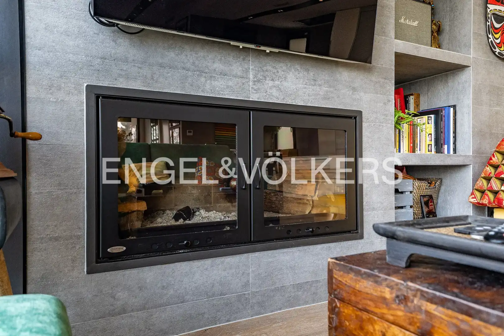 Living room of Houses for sale in Sant Cugat del Vallès  with Air Conditioner, Heating and Private garden