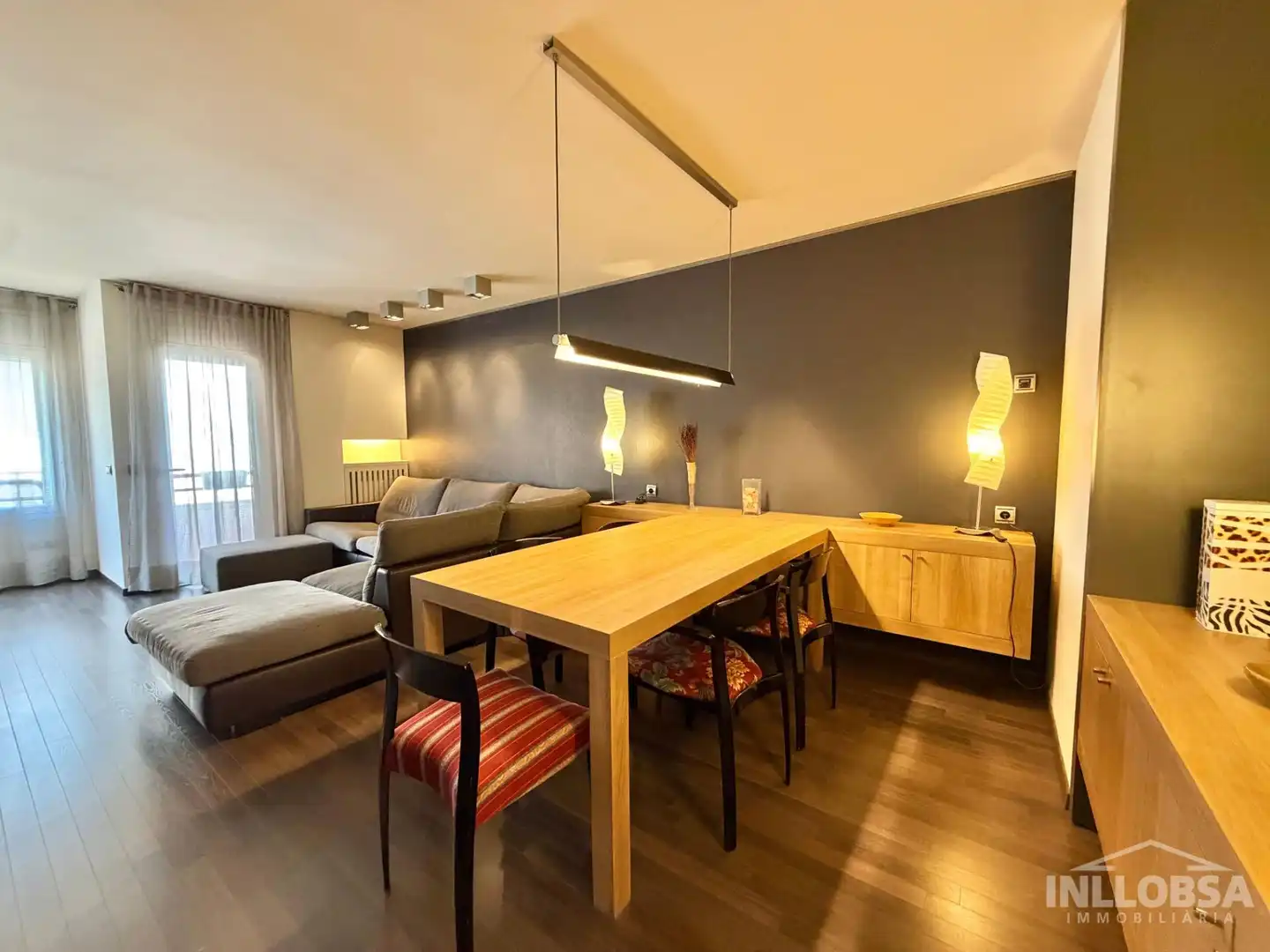 Comedor de Piso de alquiler en Manresa con Aire acondicionado, Calefacción y Parquet