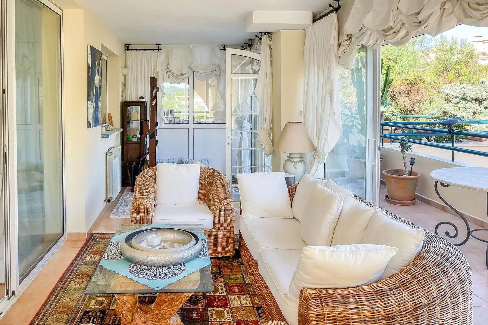Living room of Flat for sale in Sant Llorenç des Cardassar  with Air Conditioner, Terrace and Furnished