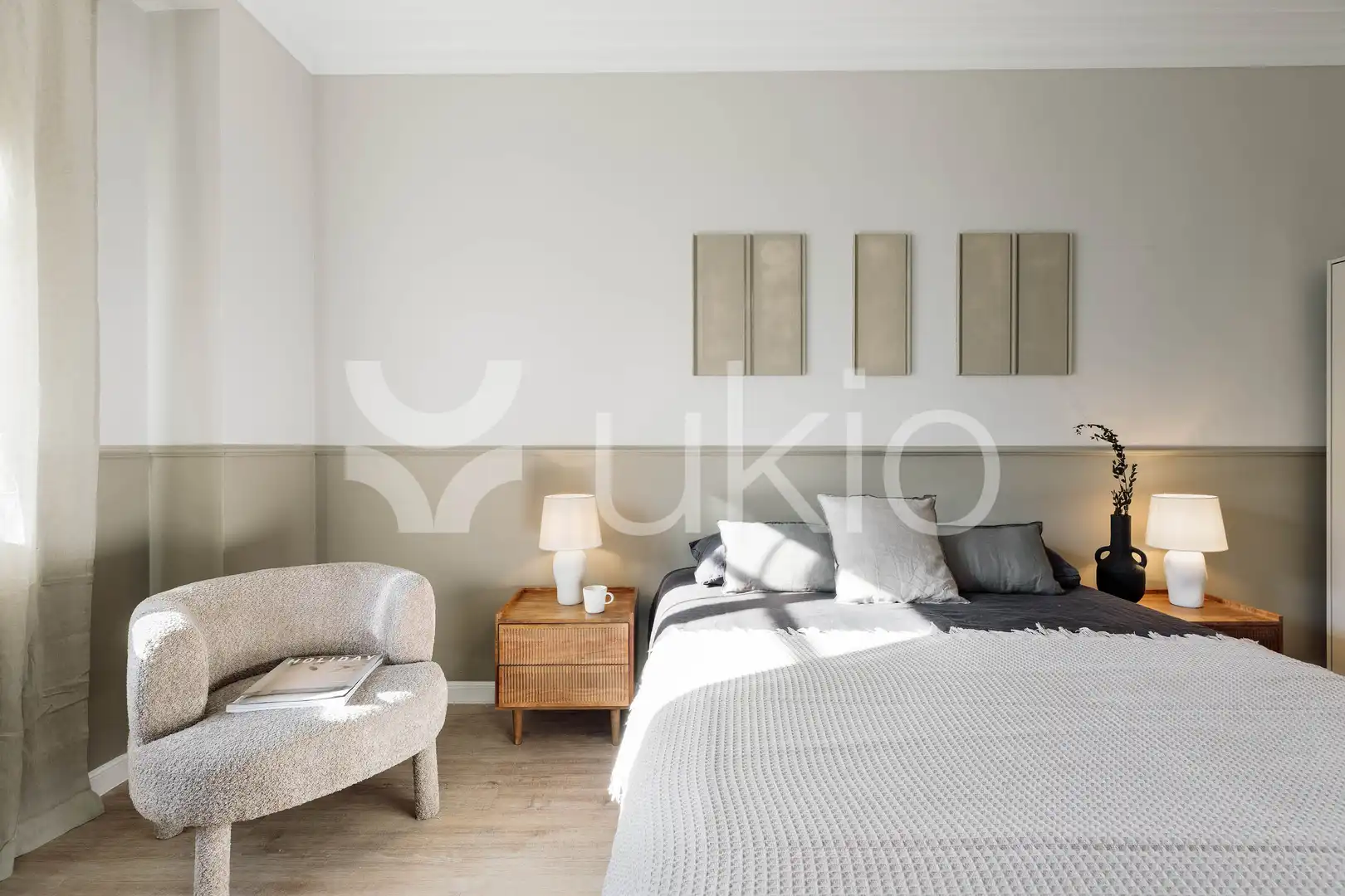 Bedroom of Apartments for rent in Barcelona  with Air Conditioner, Heating and Furnished