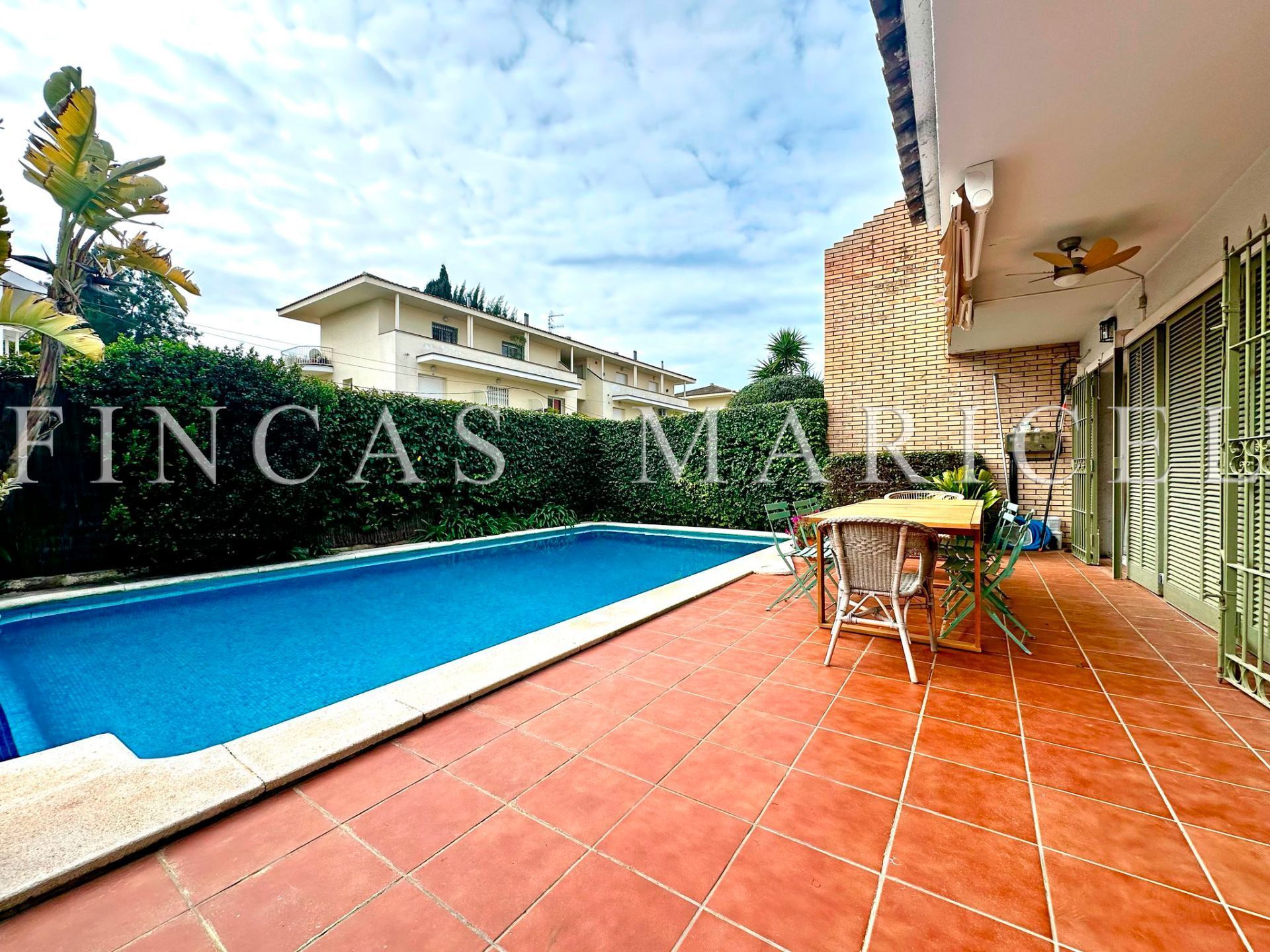 Exterior view of Single-family semi-detached for sale in Sitges  with Heating, Private garden and Terrace