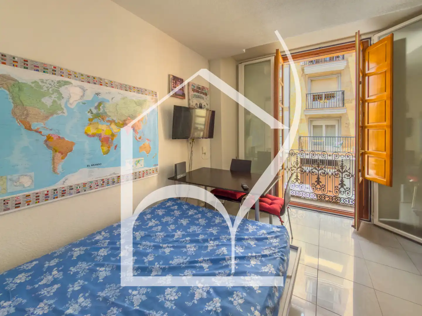 Terraza de Apartamento de alquiler en Salamanca con Aire acondicionado, Calefacción y Amueblado