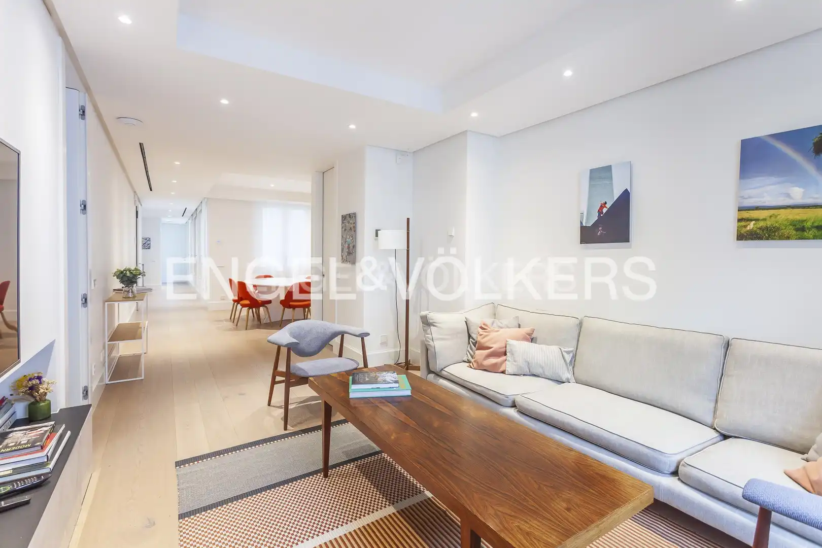 Wohnzimmer von Wohnung zum Verkauf in Madrid mit Klimaanlage, Heizung und Parkett