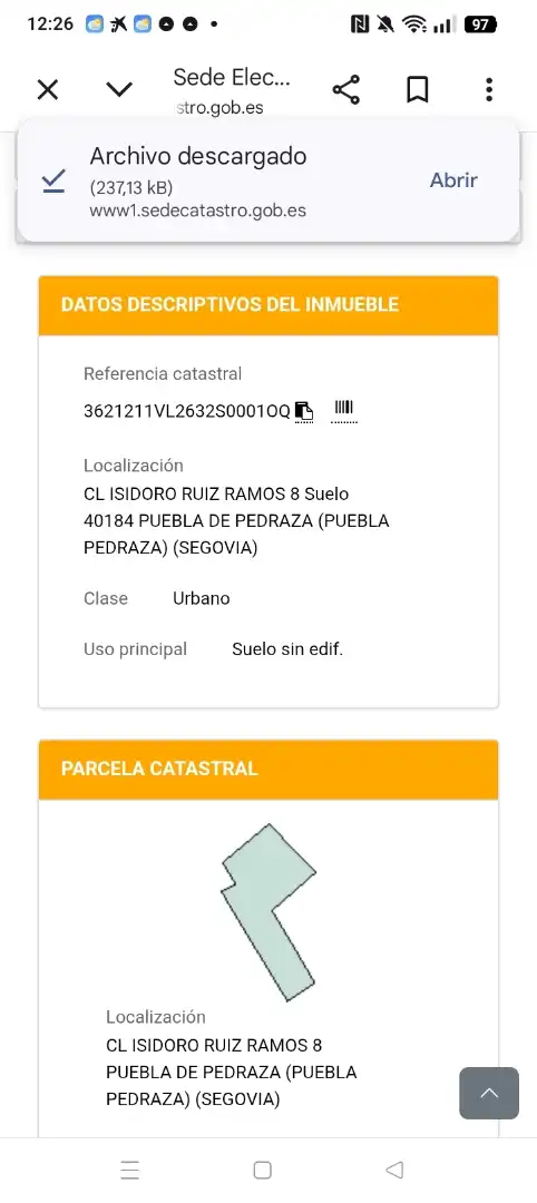Aparcament de Residencial en venda en Puebla de Pedraza