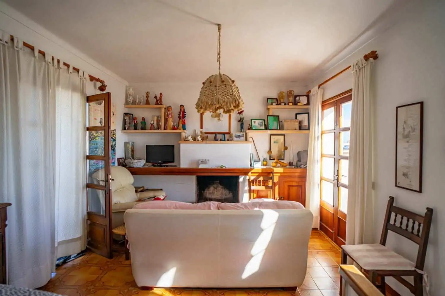 Sala d'estar de Finca rústica en venda en Felanitx amb Aire condicionat, Calefacció i Piscina