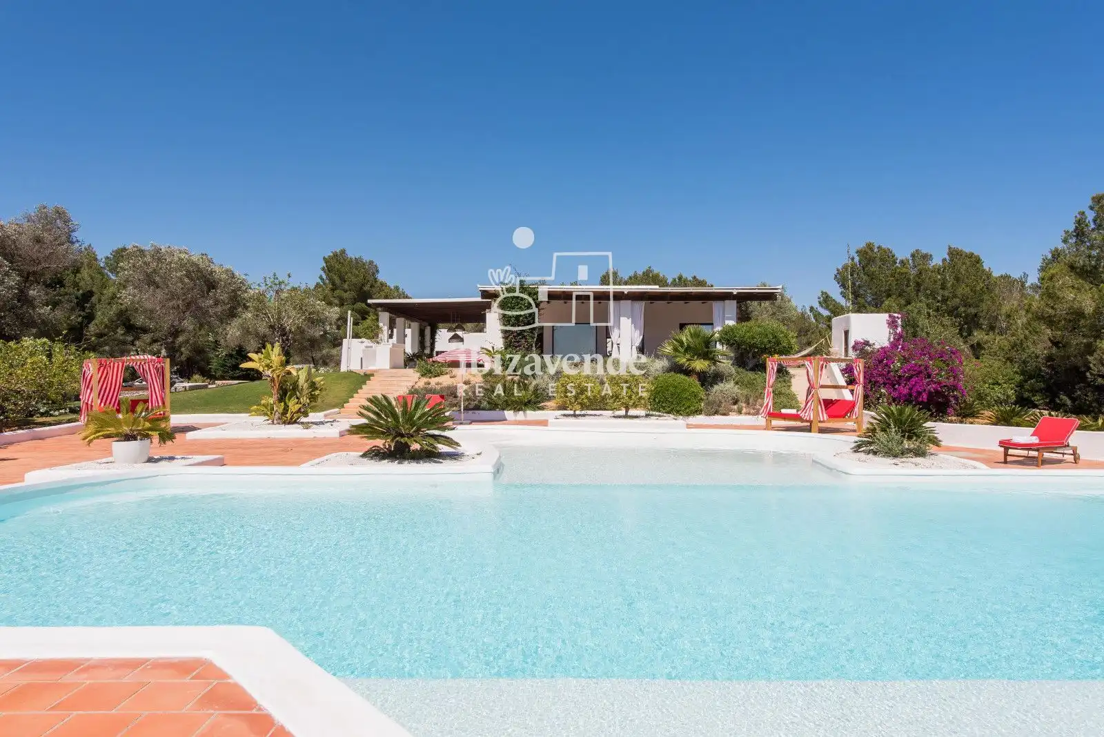 Jardín de Casa o chalet de alquiler en Santa Eulària des Riu con Aire acondicionado, Calefacción y Terraza