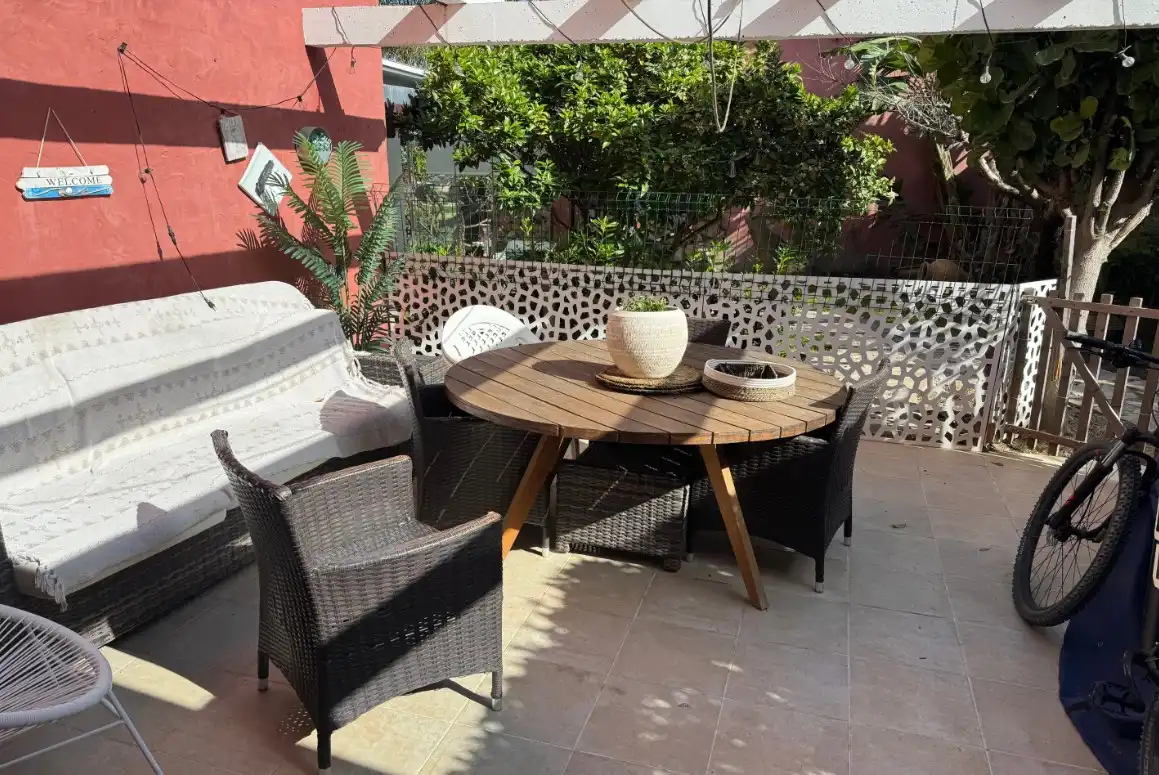 Terraza de Casa adosada en venta en Estepona con Aire acondicionado, Calefacción y Jardín privado
