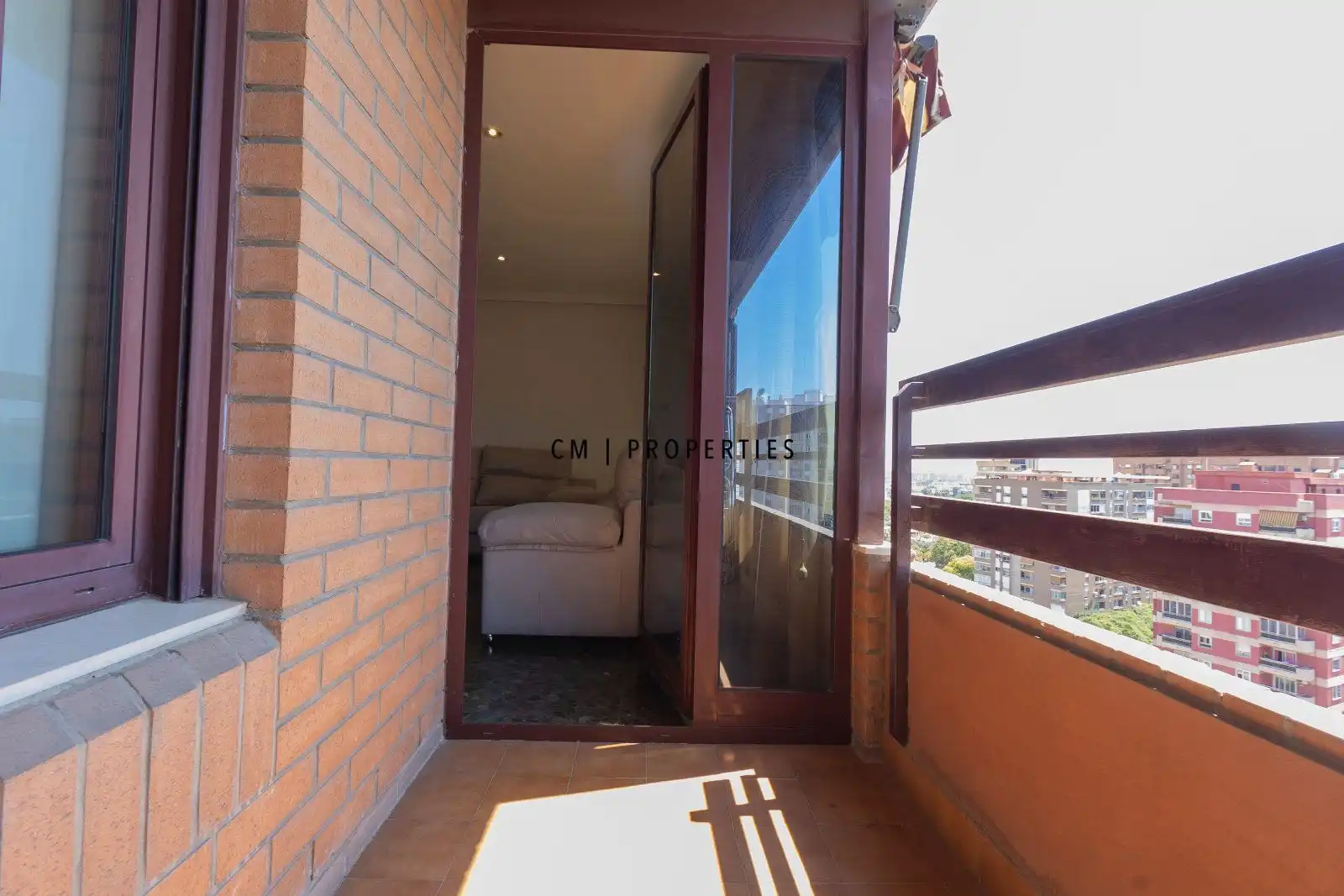 Balcony of Flat for rent in Valencia  with Air Conditioner, Heating and Terrace