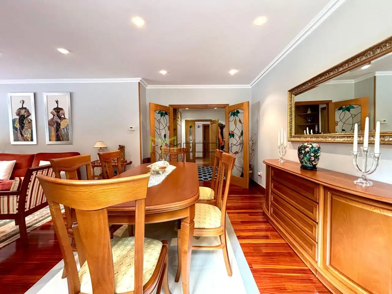 Comedor de Casa o chalet en venta en Ames con Calefacción, Jardín privado y Parquet