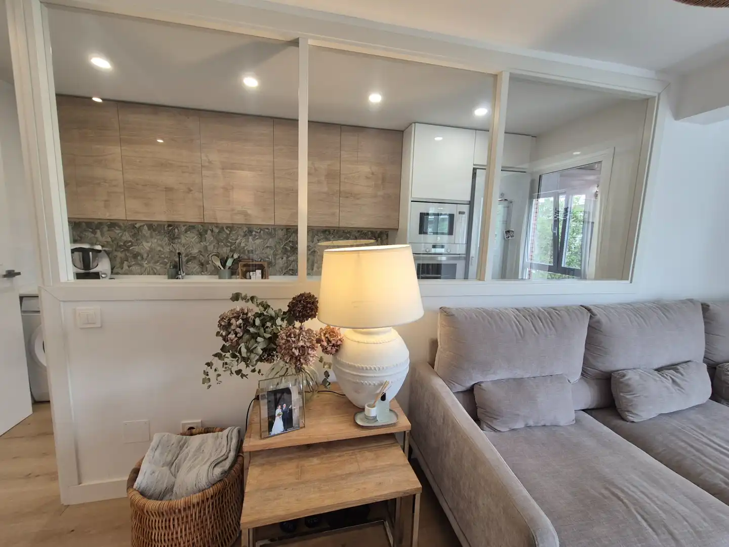 Sala de estar de Piso en venta en  Madrid Capital con Aire acondicionado, Calefacción y Parquet