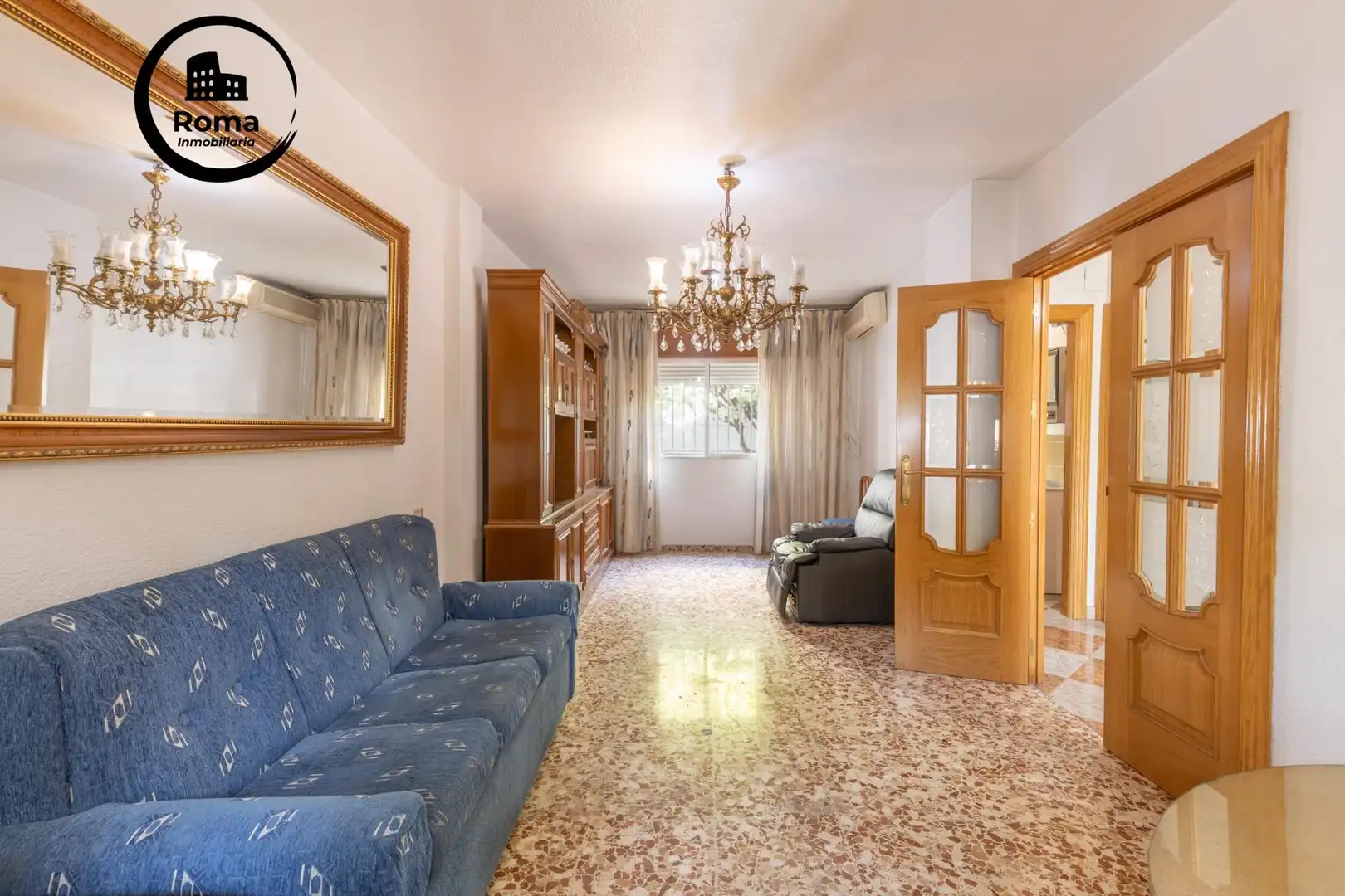 Sala de estar de Casa adosada en venta en Maracena con Aire acondicionado, Calefacción y Terraza