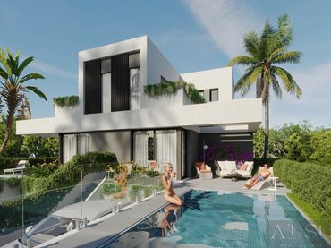 Chalet con piscina en venta en Golf Bahía