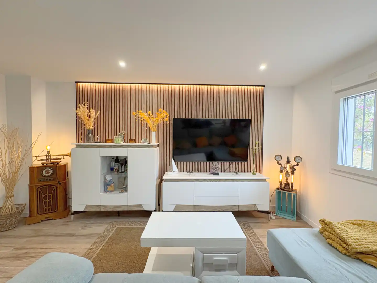 Wohnzimmer von Country house zum Verkauf in Alhaurín de la Torre mit Klimaanlage, Privatgarten und Terrasse