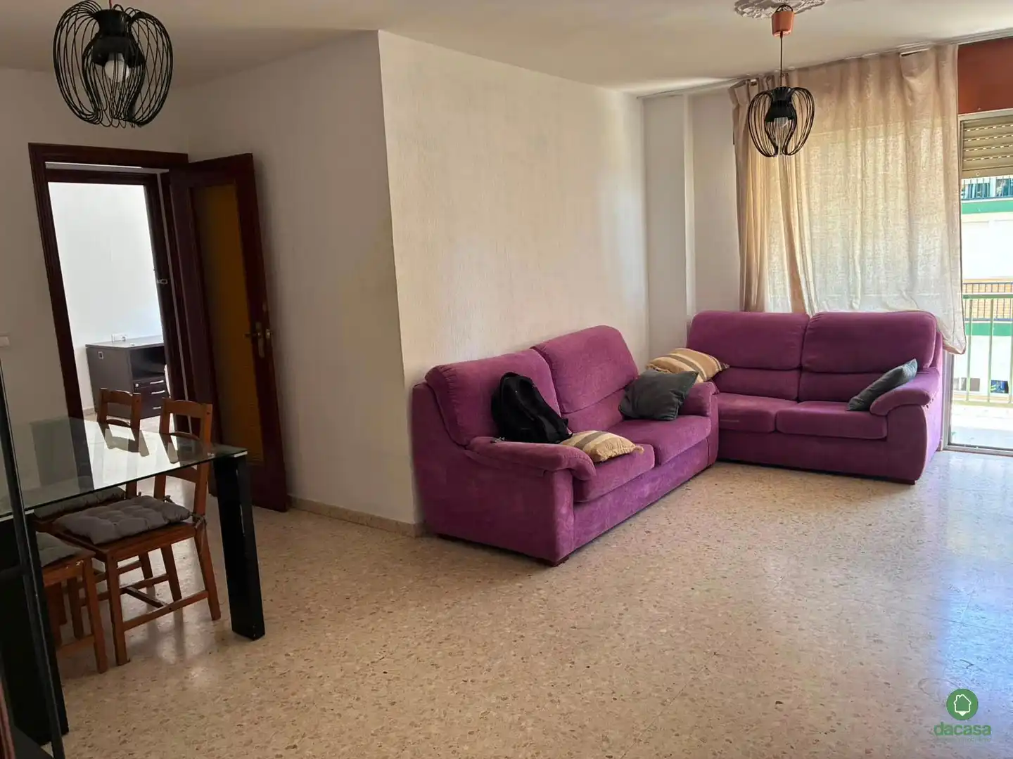 Sala de estar de Piso para compartir en Huelva con Amueblado y Balcón