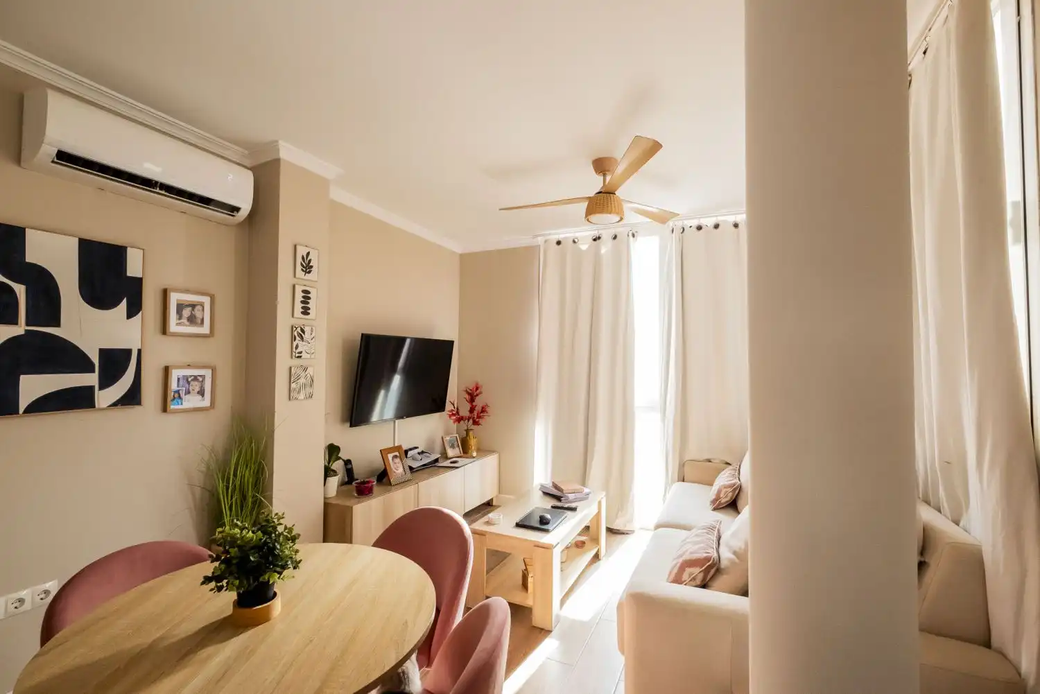 Sala de estar de Apartamento en venta en Málaga con Aire acondicionado, Calefacción y Trastero