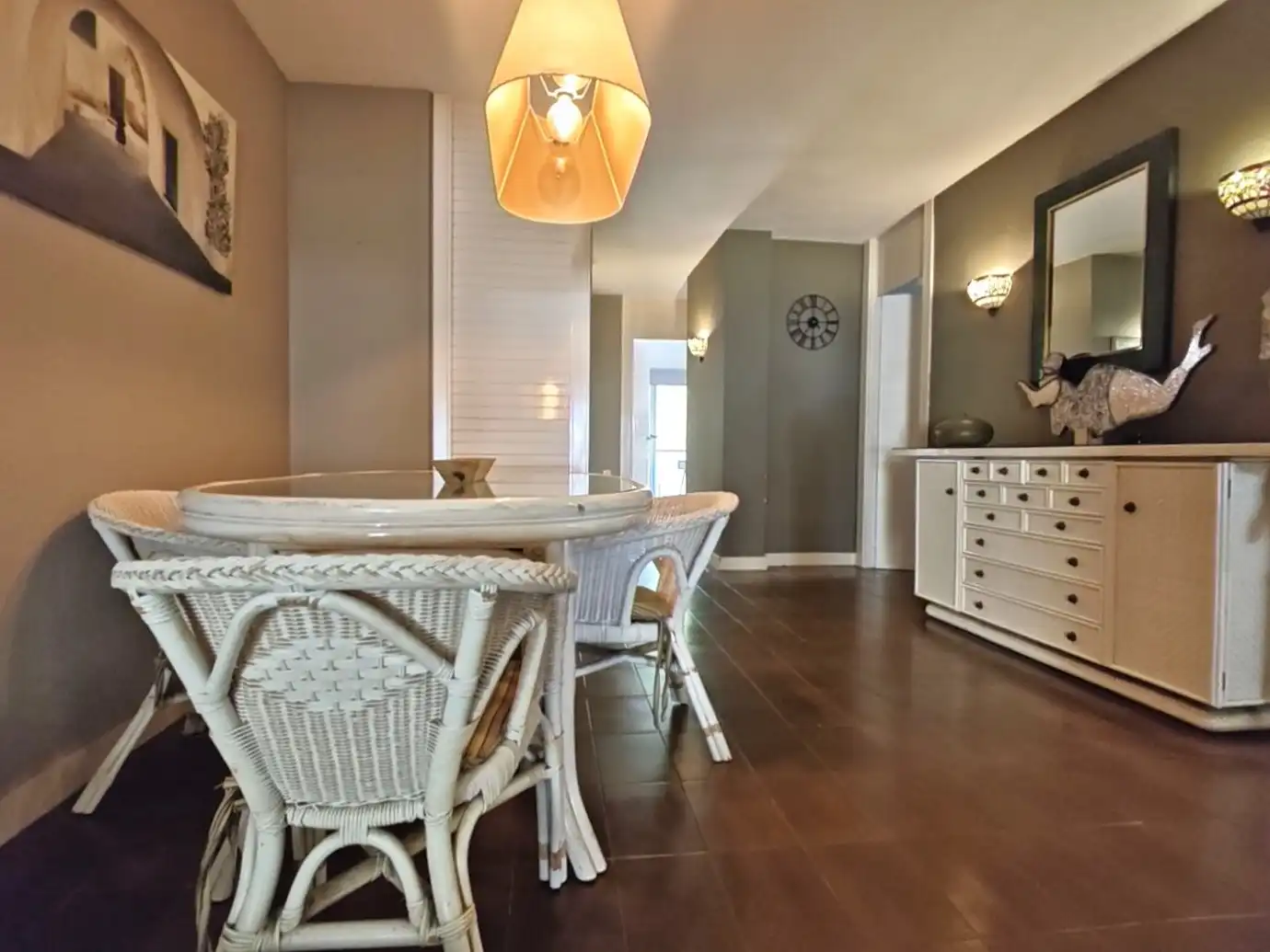 Comedor de Apartamento en venta en Castell d'Aro, Platja d'Aro i s'Agaró con Calefacción, Terraza y Amueblado