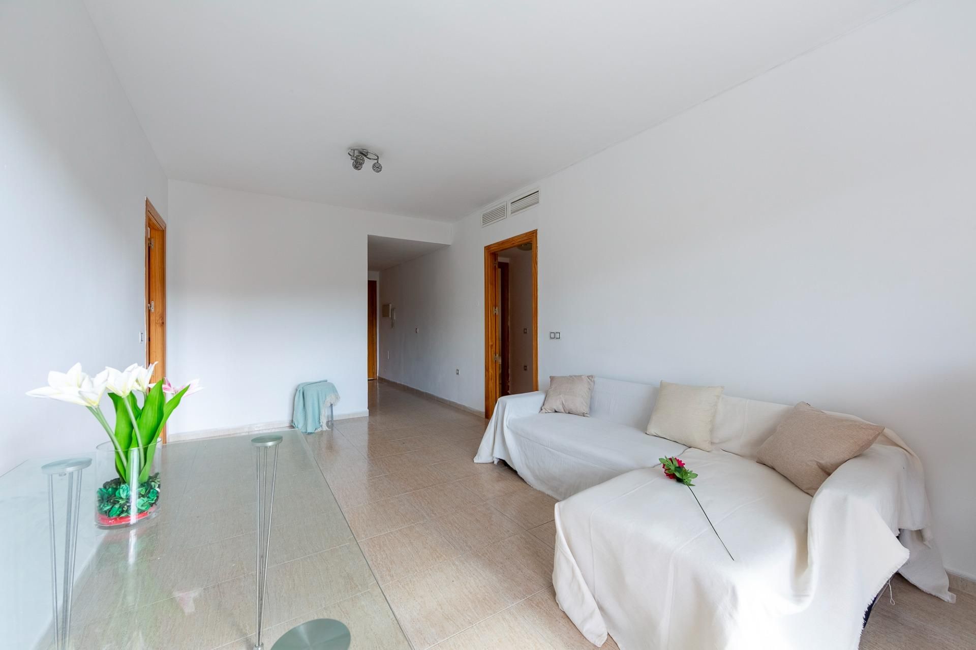 Sala de estar de Piso en venta en Roquetas de Mar con Aire acondicionado, Calefacción y Terraza