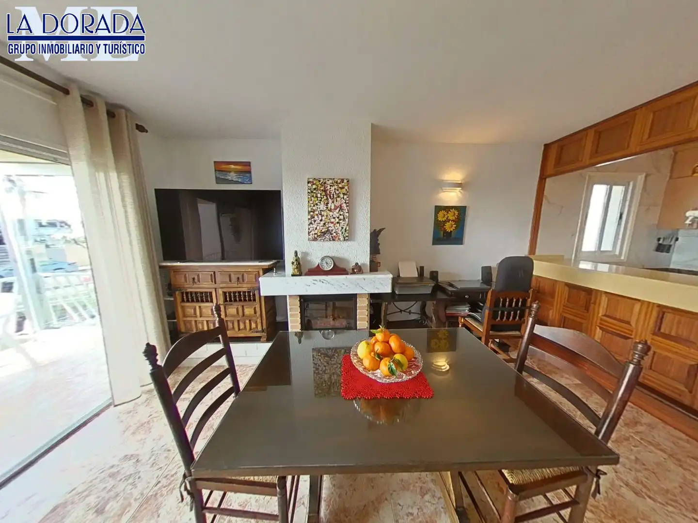 Dining room of Flat for sale in Cambrils  with Air Conditioner, Furnished and Balcony