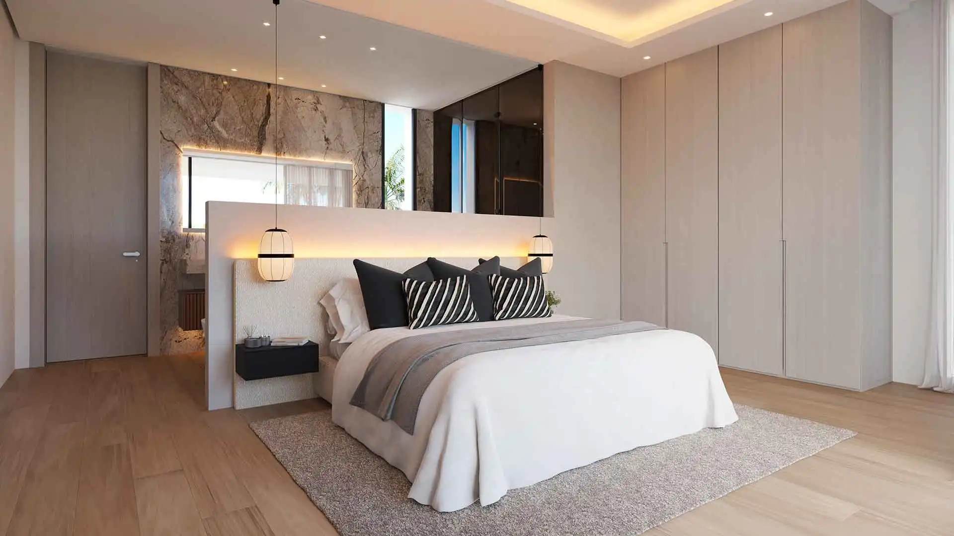 Bedroom of Houses for sale in Marbella  with Air Conditioner, Heating and Terrace