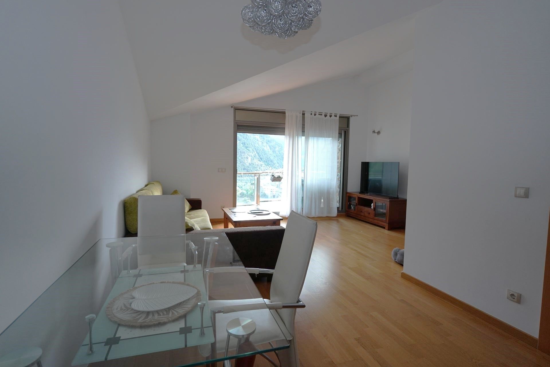 Sala de estar de Ático en venta en Encamp con Terraza